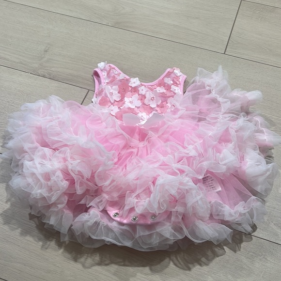 POPATU DRESS PINK AND FLOWERS 18 months - Picture 3 of 6